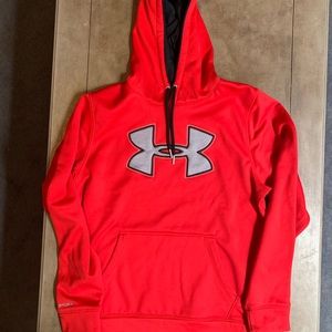Red under armour hoodie